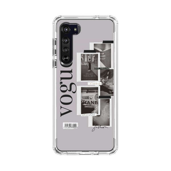 Vogue Fashion Collage Minimalist Motorola Edge (2020) Case
