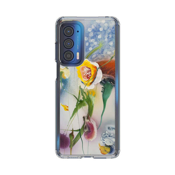 Abstract Colorful Flowers Motorola Edge (2021) Case
