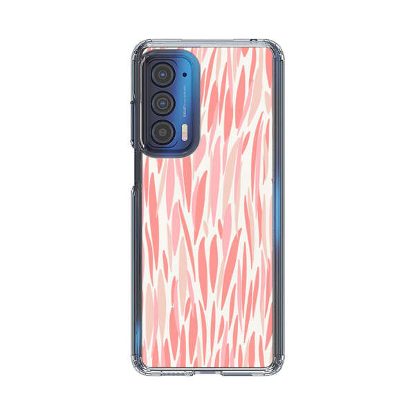 Abstract Coral Wavy Lines Pattern Motorola Edge (2021) Case