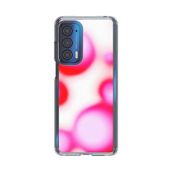 Abstract Pink and Red Blurry Circles Motorola Edge (2021) Case