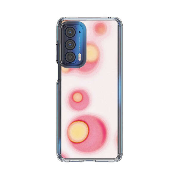 Abstract Pink and Yellow Blobs Motorola Edge (2021) Case
