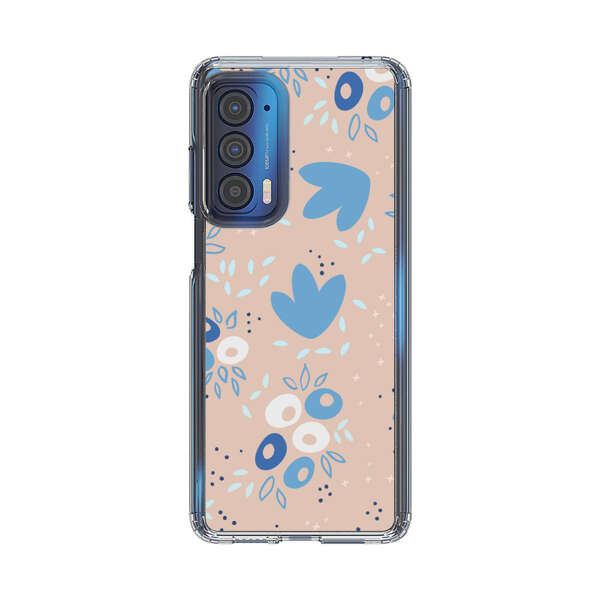 Blue Floral Pattern Motorola Edge (2021) Case