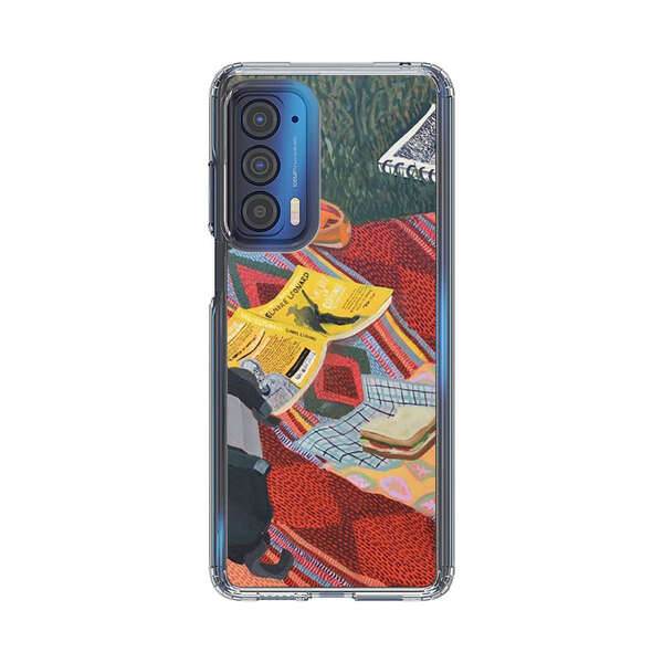 Charming Picnic Scene with Blanket and Food Motorola Edge (2021) Case