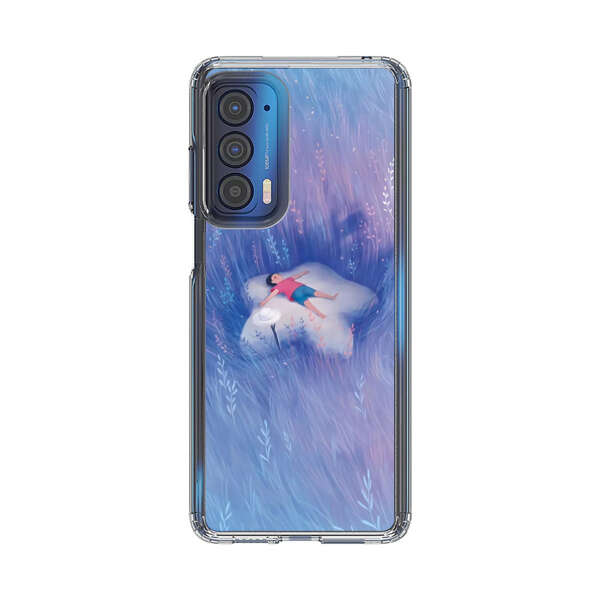 Child Relaxing in Dreamy Field Motorola Edge (2021) Case