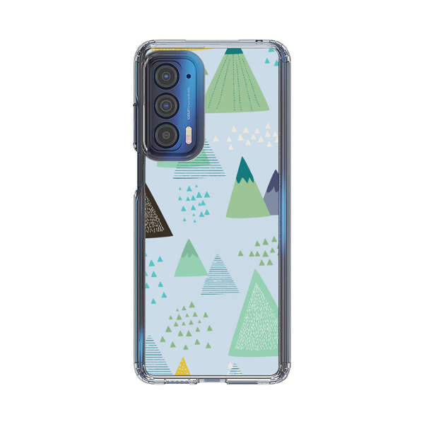 Colorful Abstract Mountain Pattern Motorola Edge (2021) Case
