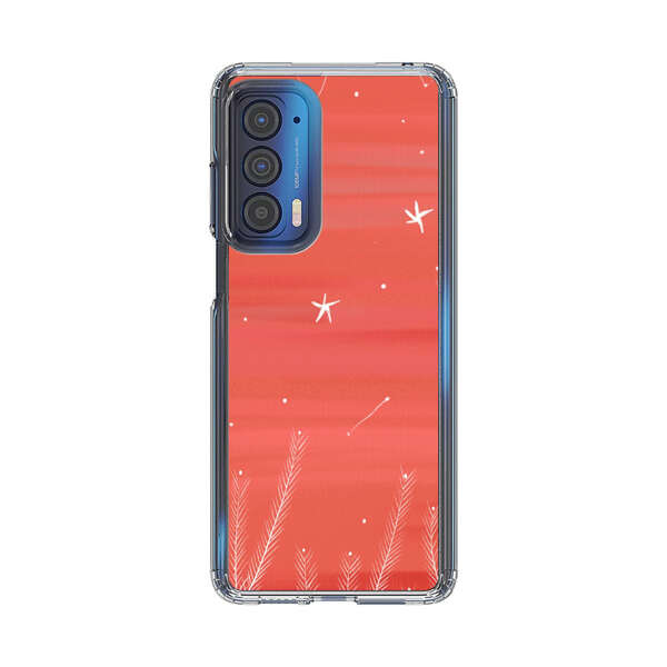 Coral Night Sky with Stars and Plants Motorola Edge (2021) Case