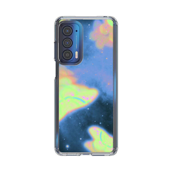 Dreamy Glowing Cosmic Butterflies Motorola Edge (2021) Case
