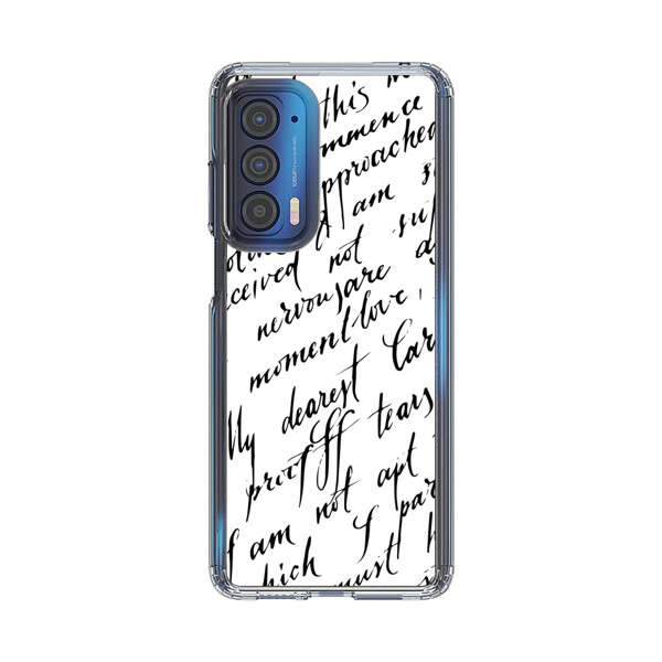 Handwritten Calligraphy Motorola Edge (2021) Case