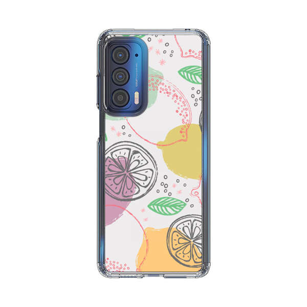 Lemon Colorful Abstract Pattern Motorola Edge (2021) Case