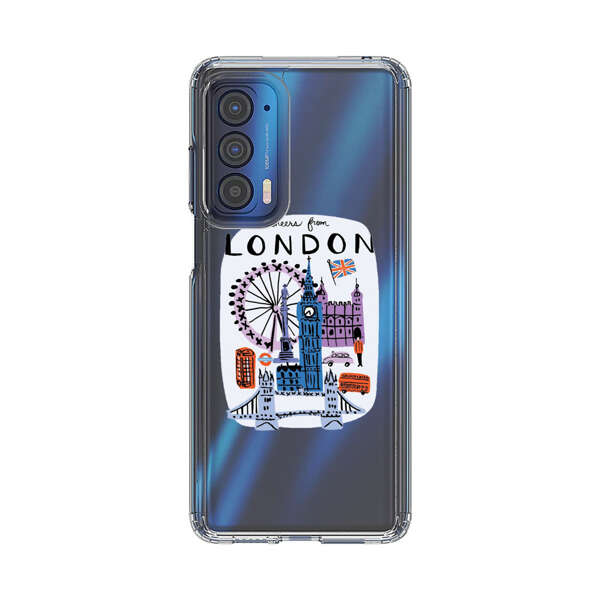 London Iconic Landmarks Illustration Motorola Edge (2021) Case