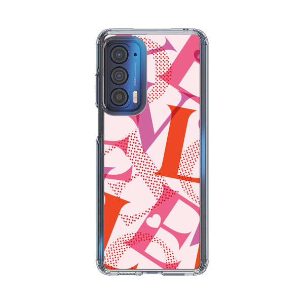 Love Colorful Letters Pattern Motorola Edge (2021) Case