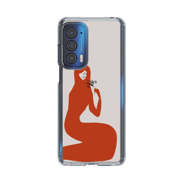 Minimalist Abstract Woman Silhouette Motorola Edge (2021) Case
