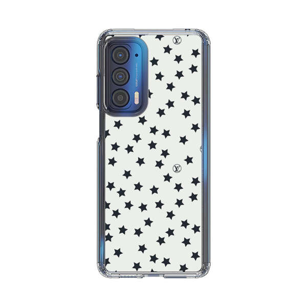 Minimalist Black Stars Pattern Motorola Edge (2021) Case