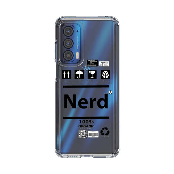 Minimalist Nerd Shipping Icons Design Motorola Edge (2021) Case