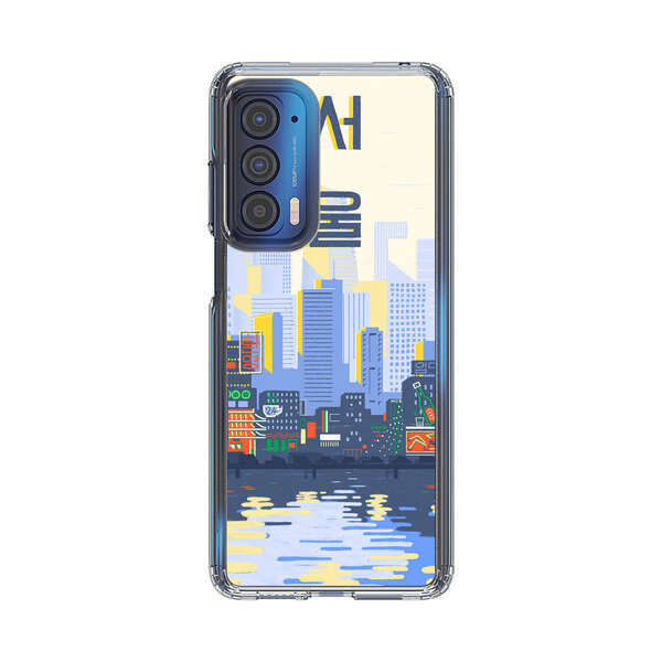 Modern City Skyline Reflection Motorola Edge (2021) Case