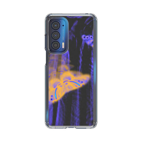 Neon Glowing Butterflies Motorola Edge (2021) Case