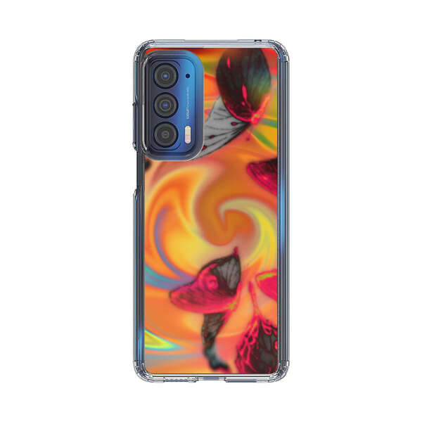 Psychedelic Butterflies Swirl Motorola Edge (2021) Case