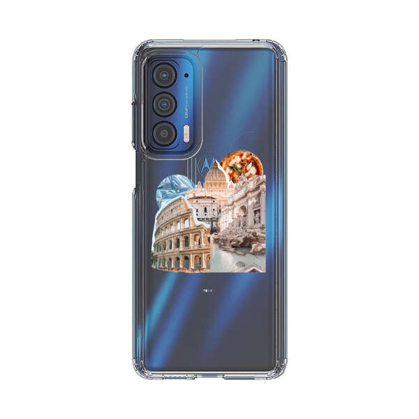 Rome Landmarks with Pizza Motorola Edge (2021) Case