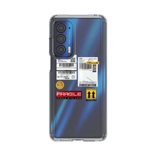 Shipping Labels and Fragile Handling Stickers Motorola Edge (2021) Case