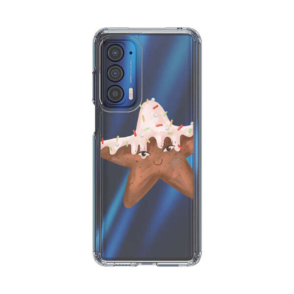 Smiling Gingerbread Star Cookie Motorola Edge (2021) Case