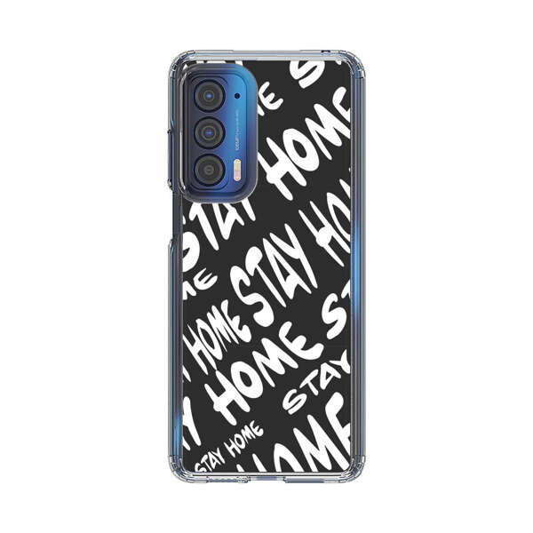 Stay Home Pattern Motorola Edge (2021) Case
