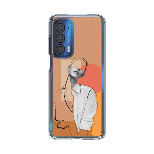Stylish Abstract Portrait Art Motorola Edge (2021) Case