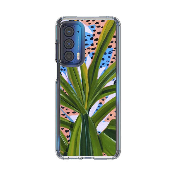 Tropical Leaves Abstract Pattern Motorola Edge (2021) Case