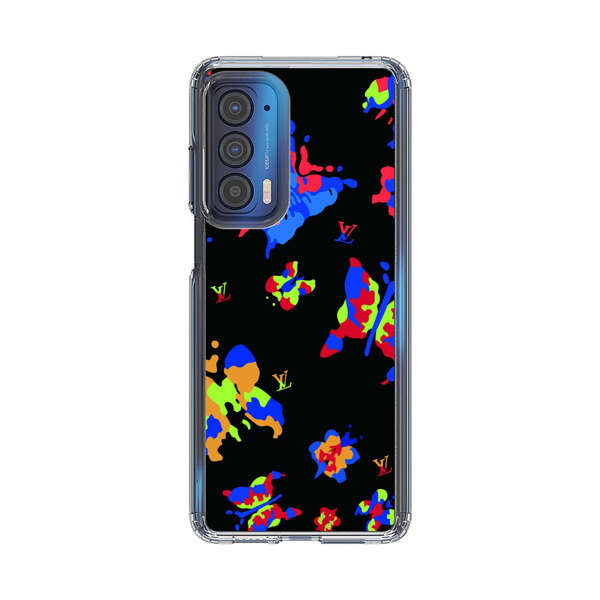Vibrant Abstract Butterflies and Floral Splashes Motorola Edge (2021) Case