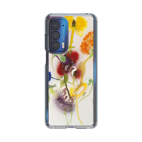 Vibrant Abstract Floral Artwork Motorola Edge (2021) Case