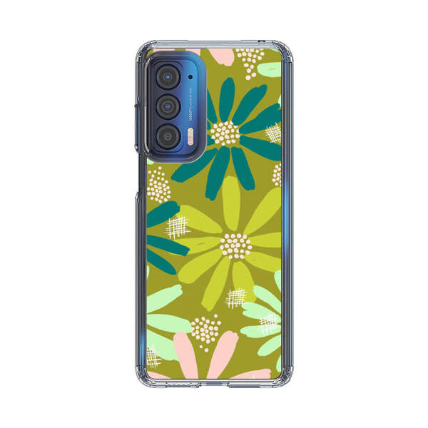 Vibrant Floral Daisy Pattern Motorola Edge (2021) Case