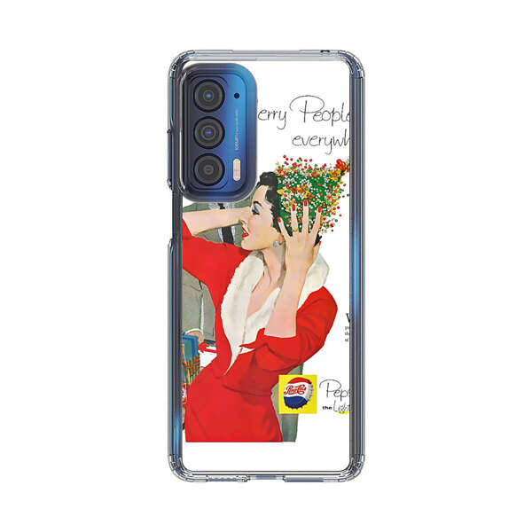Vintage Pepsi-Cola Holiday Advertisement Motorola Edge (2021) Case