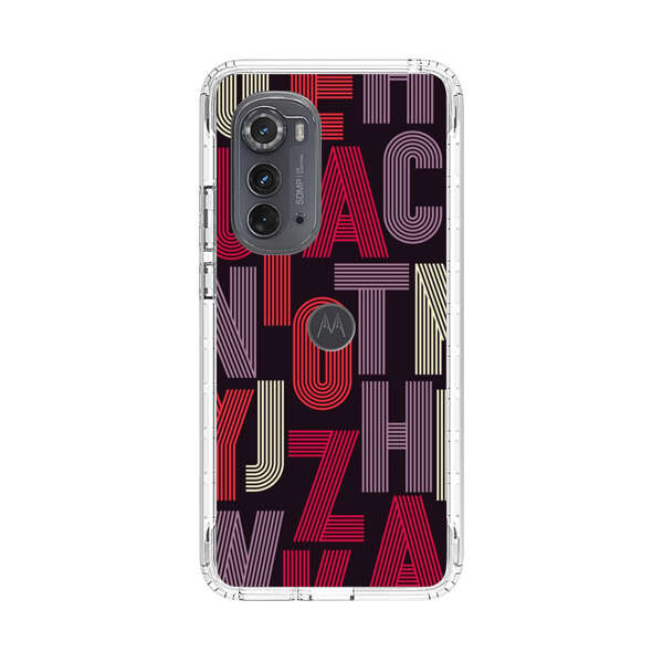 Abstract Letters Pattern Motorola Edge (2022) Case
