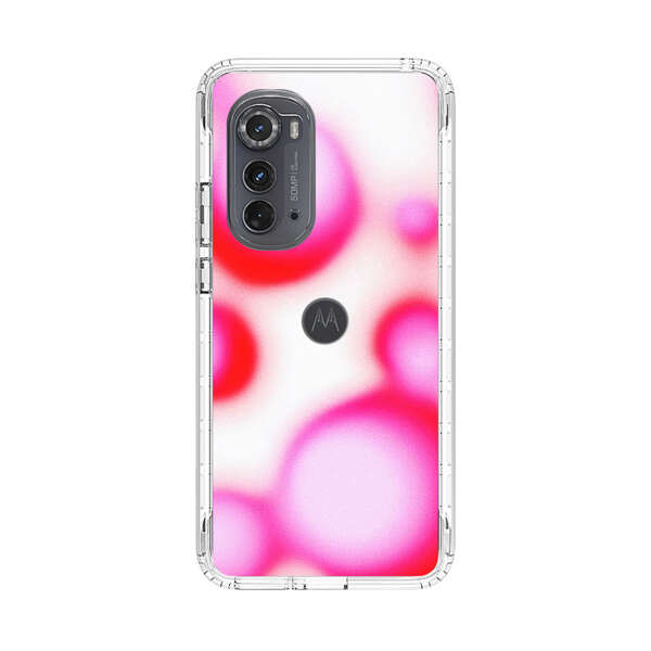 Abstract Pink and Red Blurry Circles Motorola Edge (2022) Case