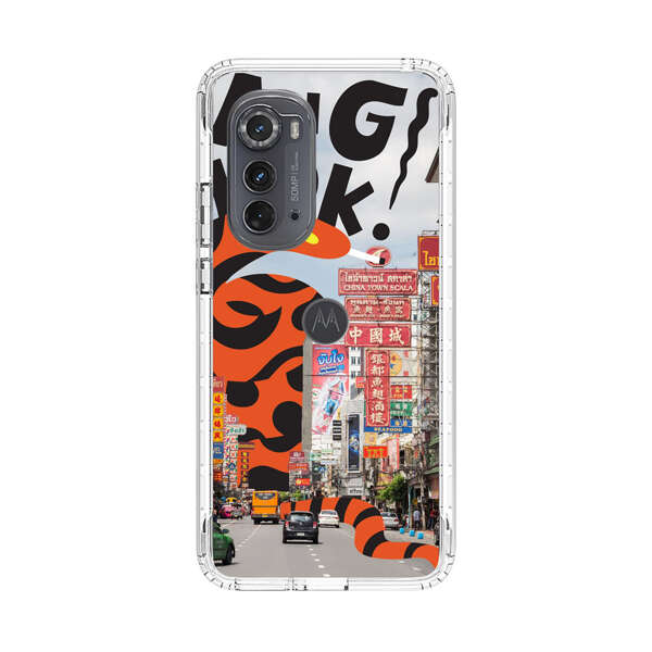 Bangkok Chinatown Snake Street Scene Motorola Edge (2022) Case