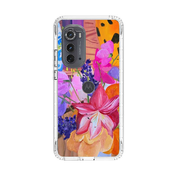 Bright Vibrant Floral Still Life Motorola Edge (2022) Case