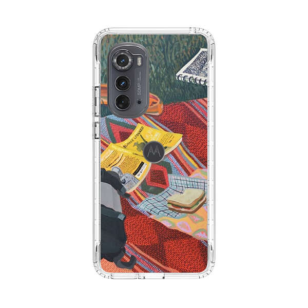 Charming Picnic Scene with Blanket and Food Motorola Edge (2022) Case