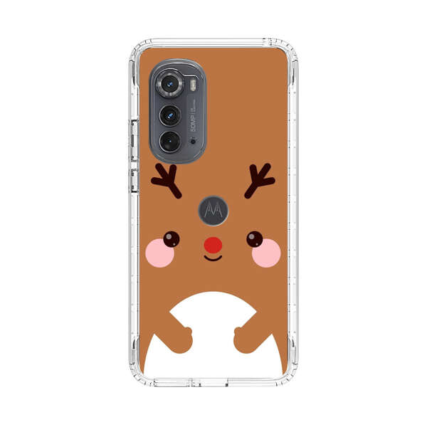 Cute Minimalist Reindeer Cartoon Motorola Edge (2022) Case