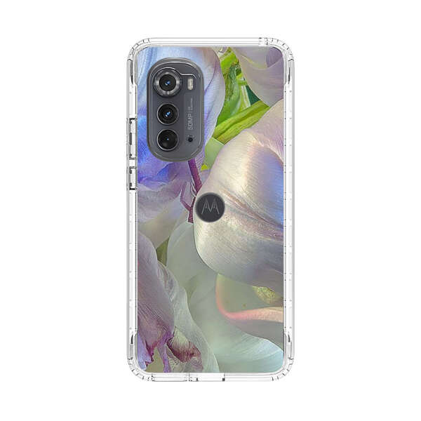 Delicate Pastel Flower Petals Close Up Motorola Edge (2022) Case