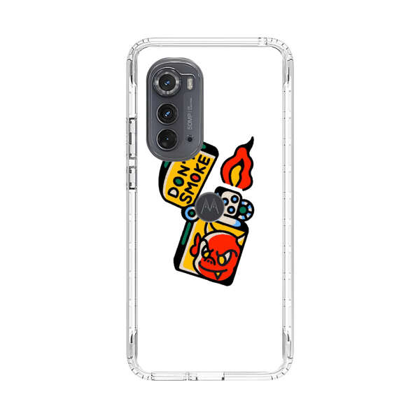 Don't Smoke Vintage Lighter with Devil Face Motorola Edge (2022) Case