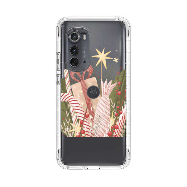 Festive Candy Canes and Holiday Gifts Motorola Edge (2022) Case