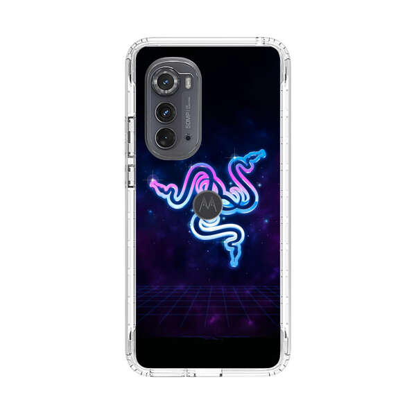 Glowing Neon Triple Snake Motorola Edge (2022) Case