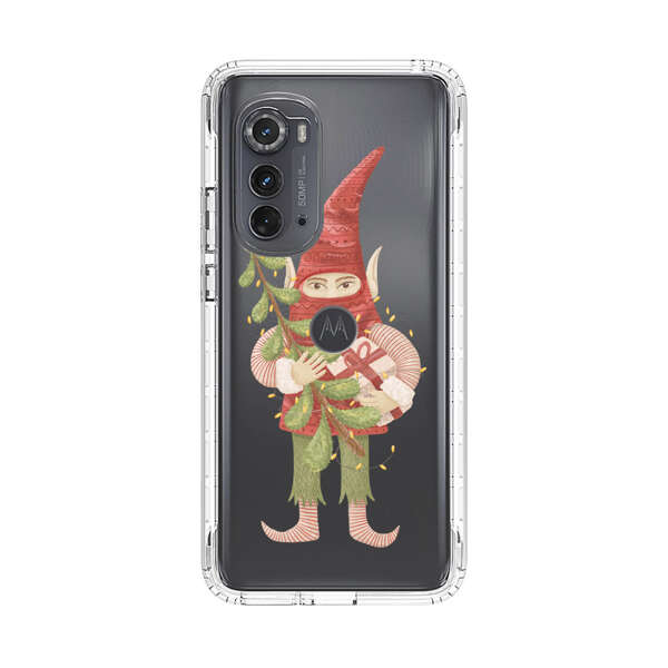 Holiday Gnome with Mistletoe and Gift Motorola Edge (2022) Case