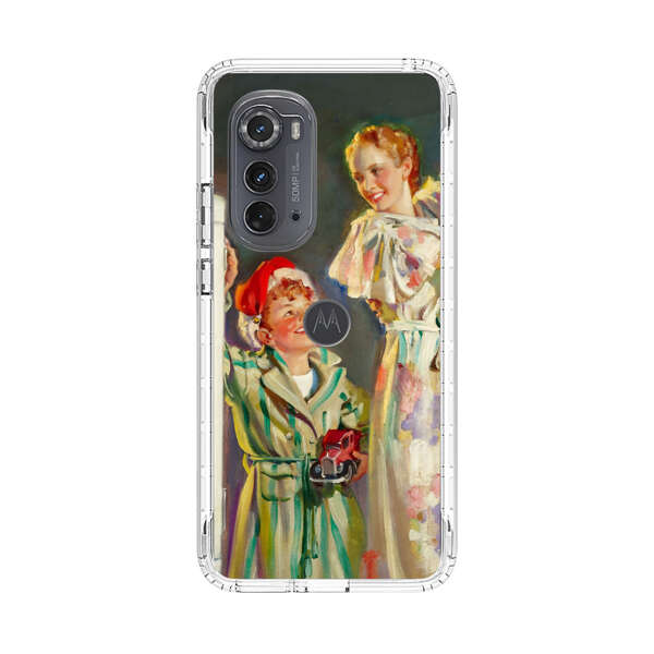 Joyful Family Christmas Celebration Motorola Edge (2022) Case