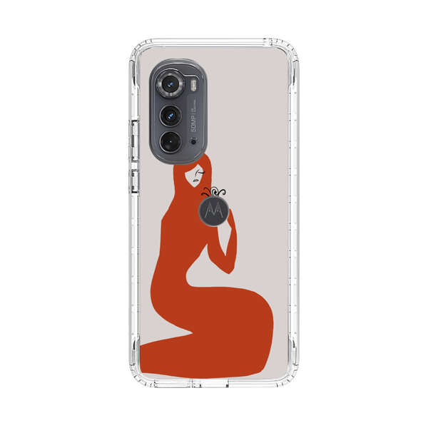 Minimalist Abstract Woman Silhouette Motorola Edge (2022) Case