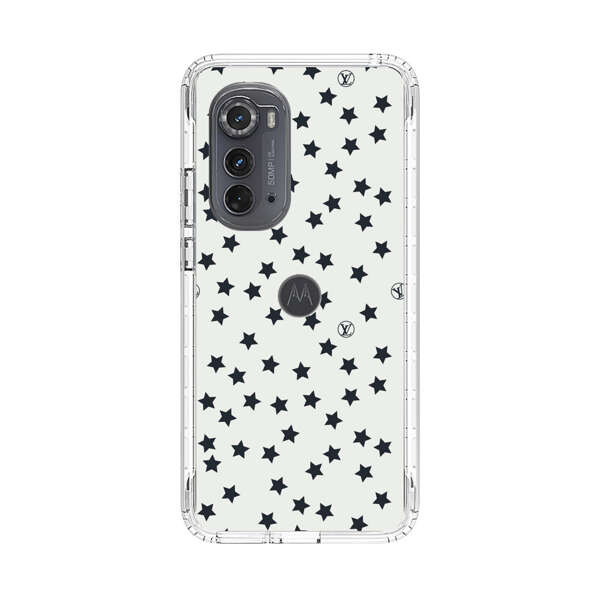 Minimalist Black Stars Pattern Motorola Edge (2022) Case