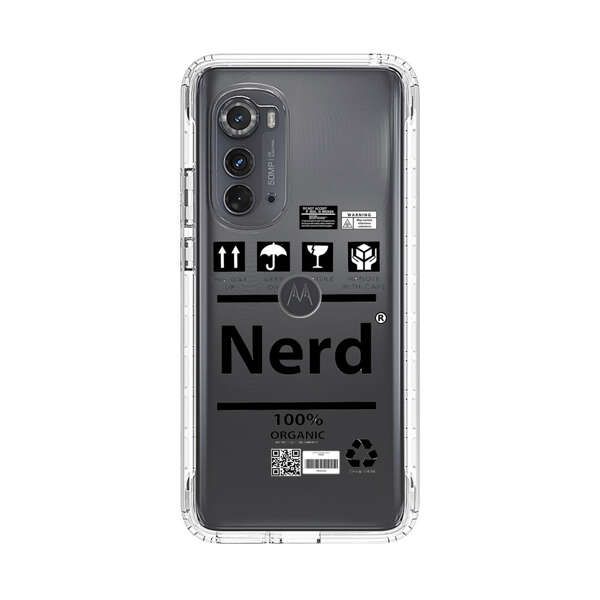 Minimalist Nerd Shipping Icons Design Motorola Edge (2022) Case