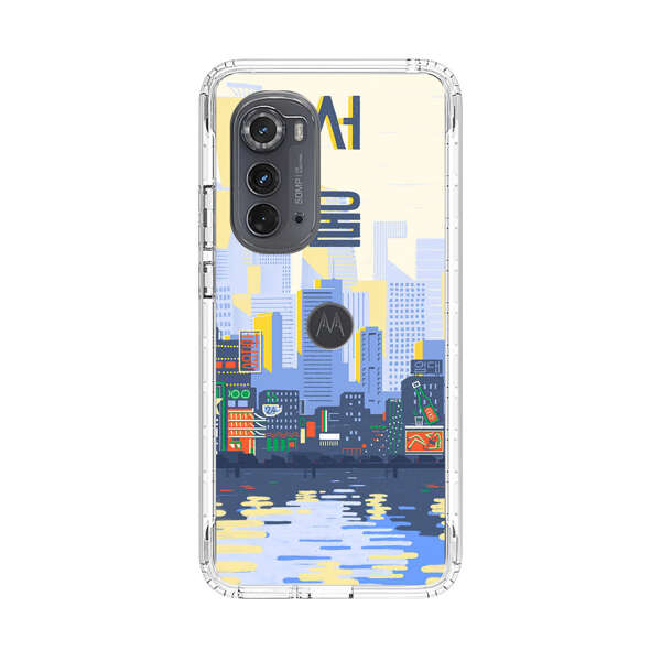 Modern City Skyline Reflection Motorola Edge (2022) Case