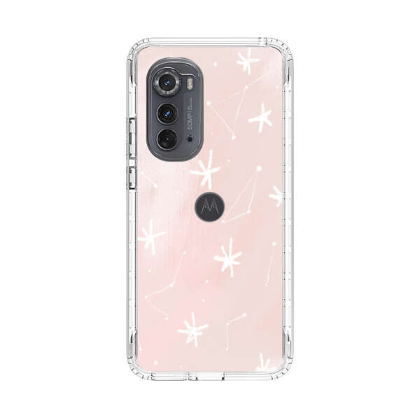 Pink Stars and Constellation Pattern Motorola Edge (2022) Case