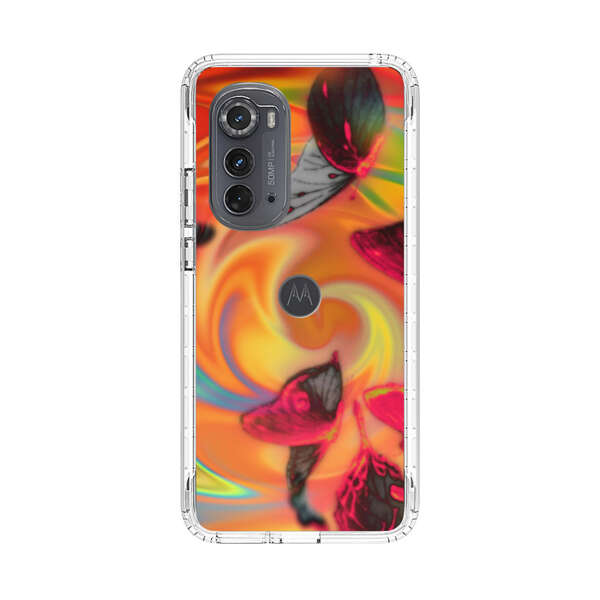 Psychedelic Butterflies Swirl Motorola Edge (2022) Case