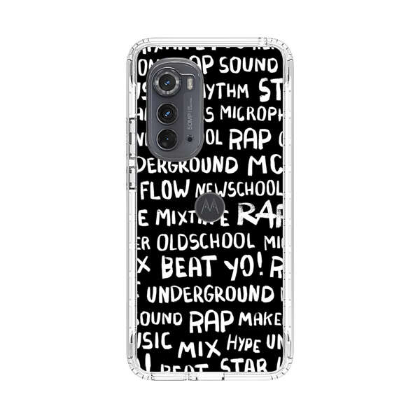 Rap Hip Hop Words Collage Motorola Edge (2022) Case